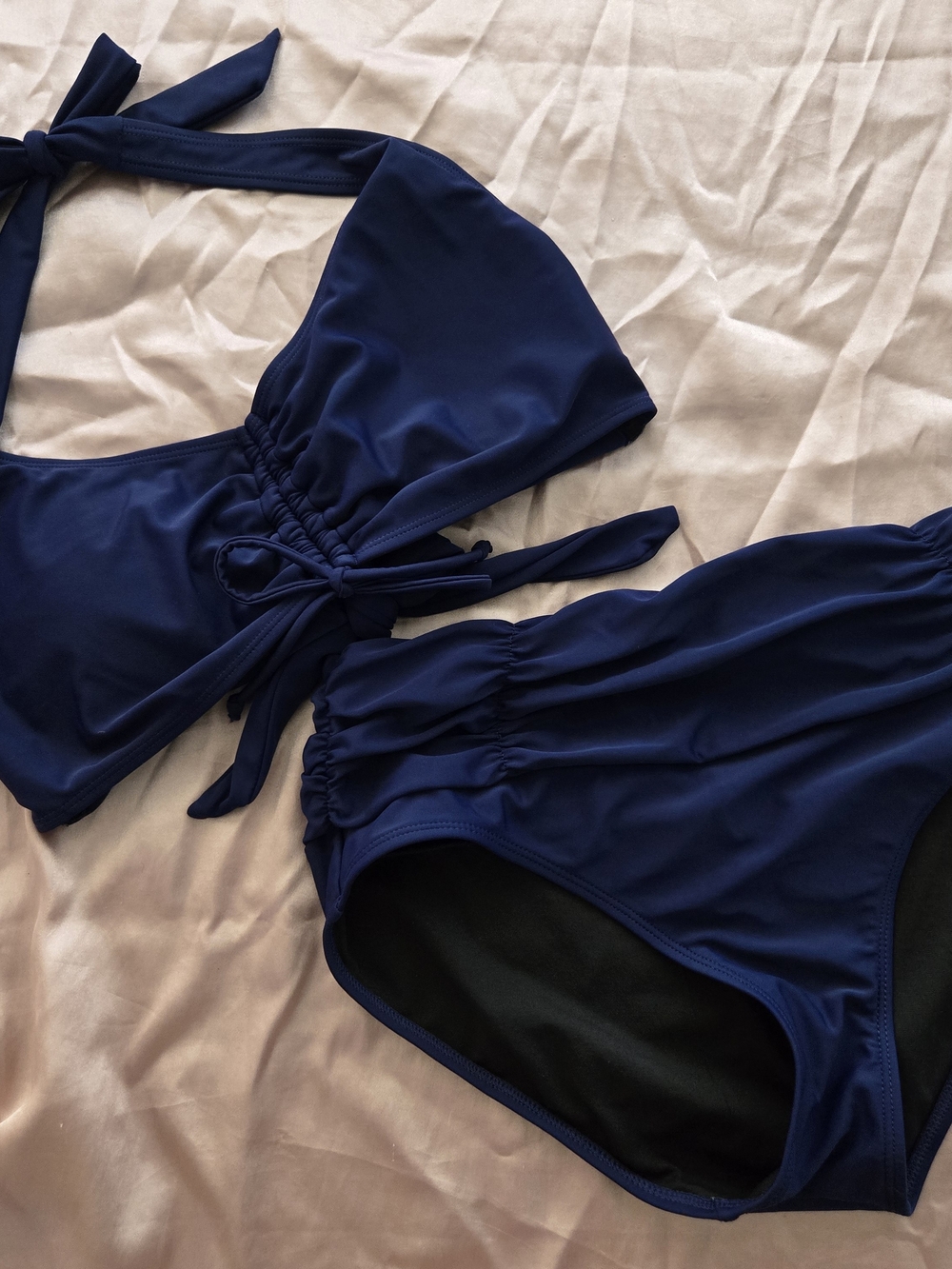Navy Halter Bikini